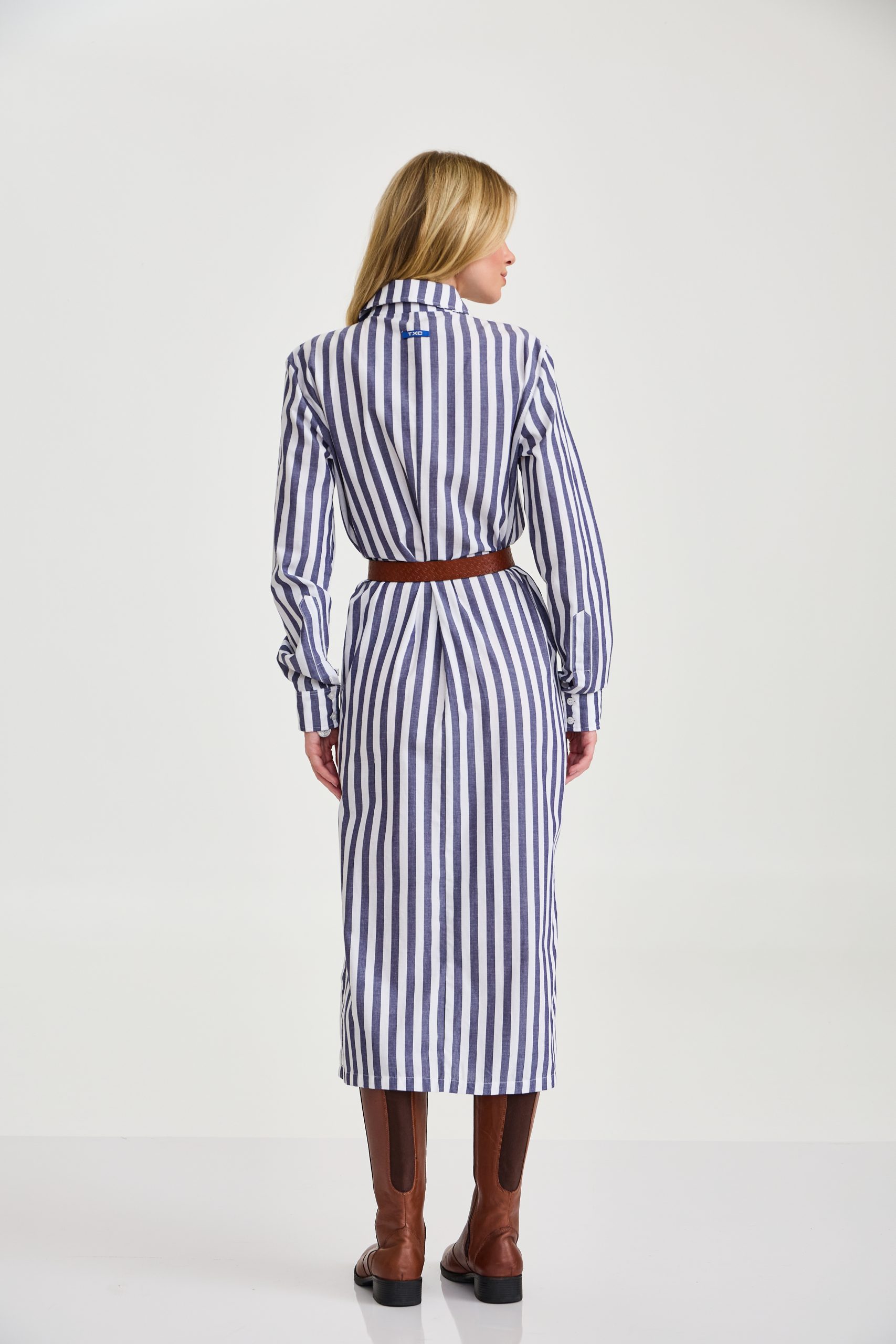 Vestido Midi Tricoline TXC – Marinho - Imagem 2