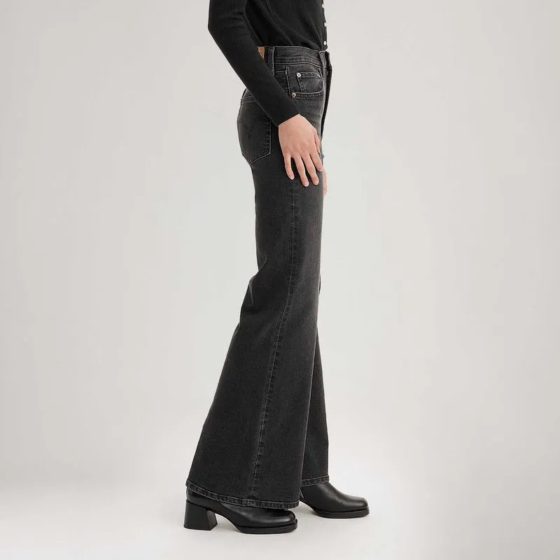 Calça Jeans Levi's® Ribcage Bells Preta - Imagem 3