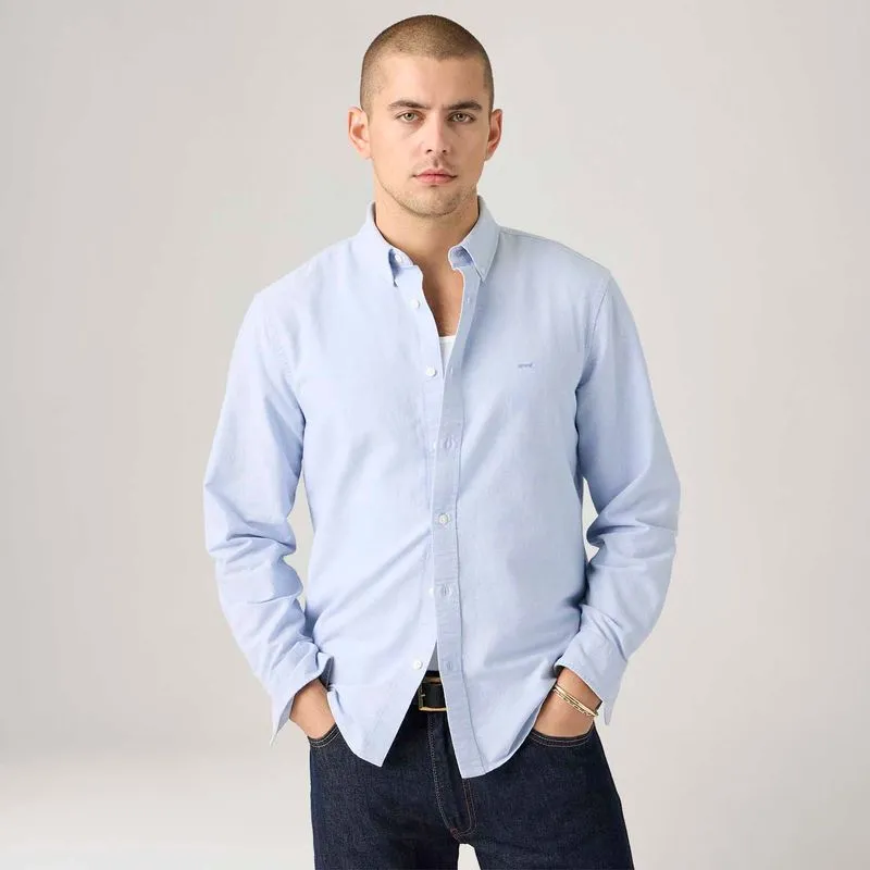 Camisa Levi's® Authentic Button Down Manga Longa Azul - Imagem 2