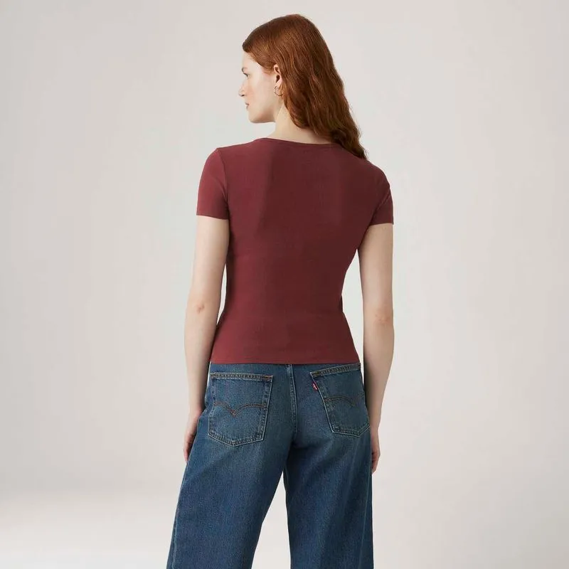 Camiseta Levi's® Hayes Vinho Manga Curta - Imagem 3