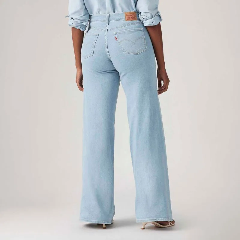 Calça Jeans Levi's® 318® Wideleg Lavagem Clara - Imagem 4