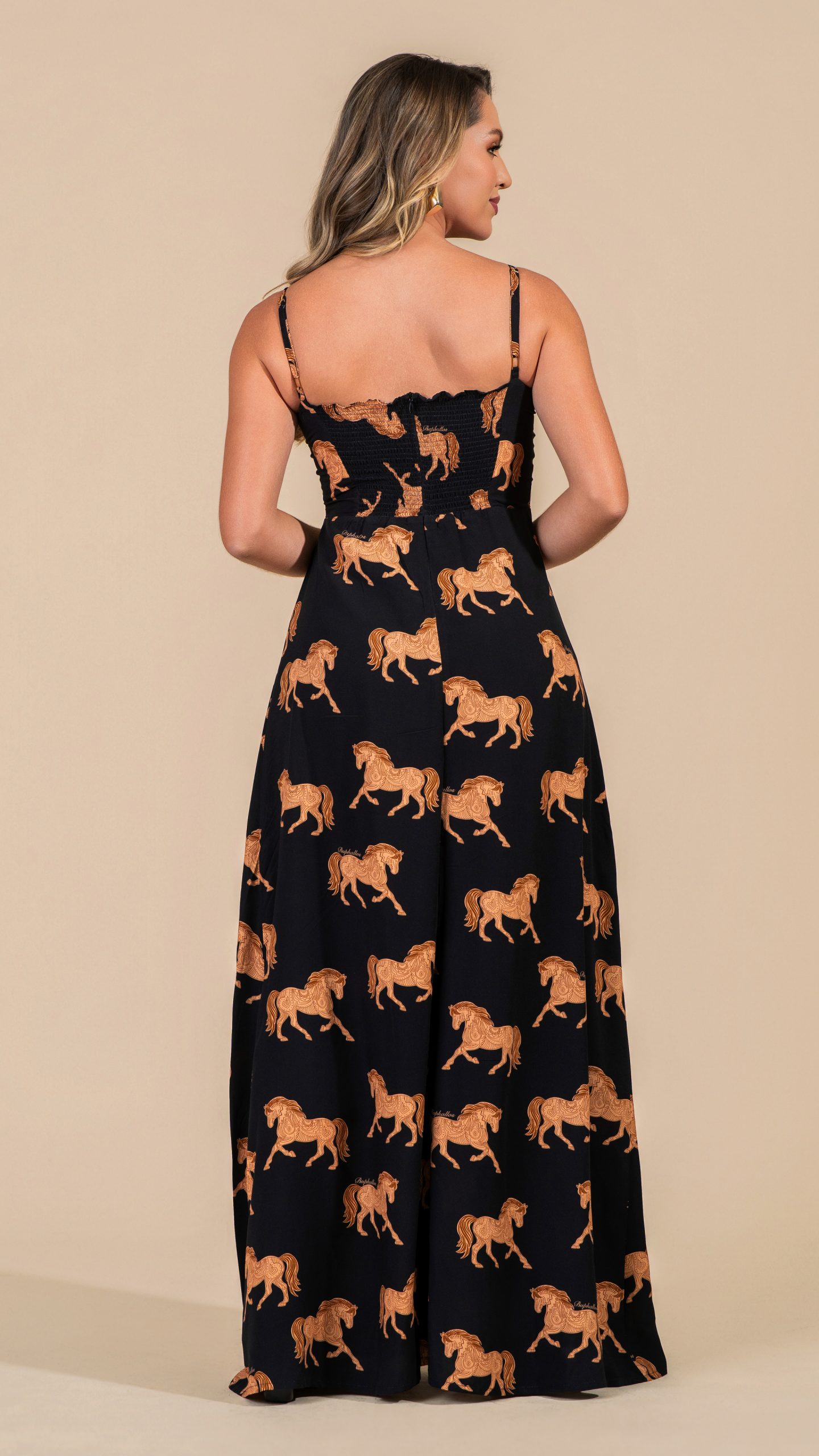 Vestido Longo Buphallos Horses - Imagem 2