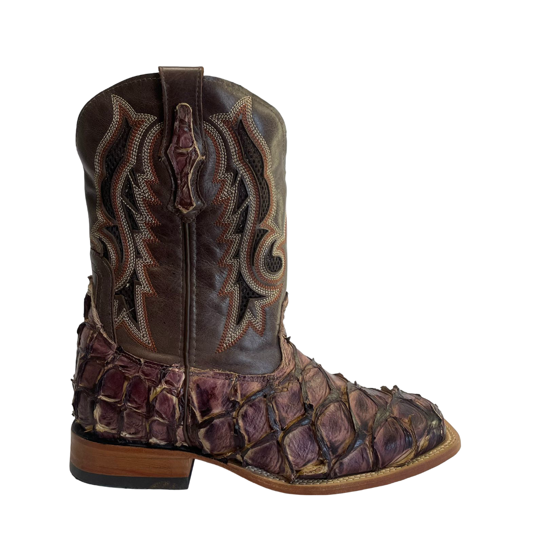 Bota Masculina Newest- Pirarucu Solado Couro