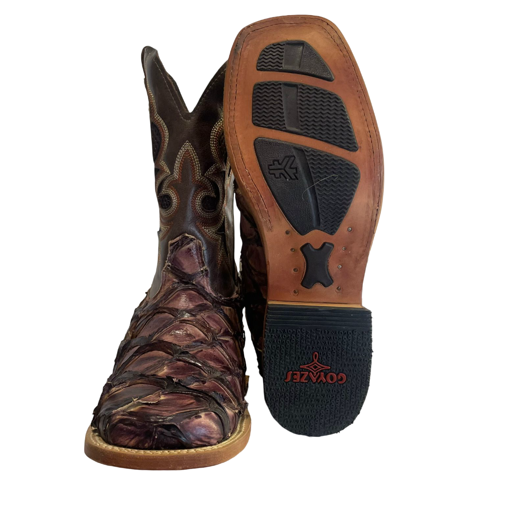 Bota Masculina Newest- Pirarucu Solado Couro - Imagem 2