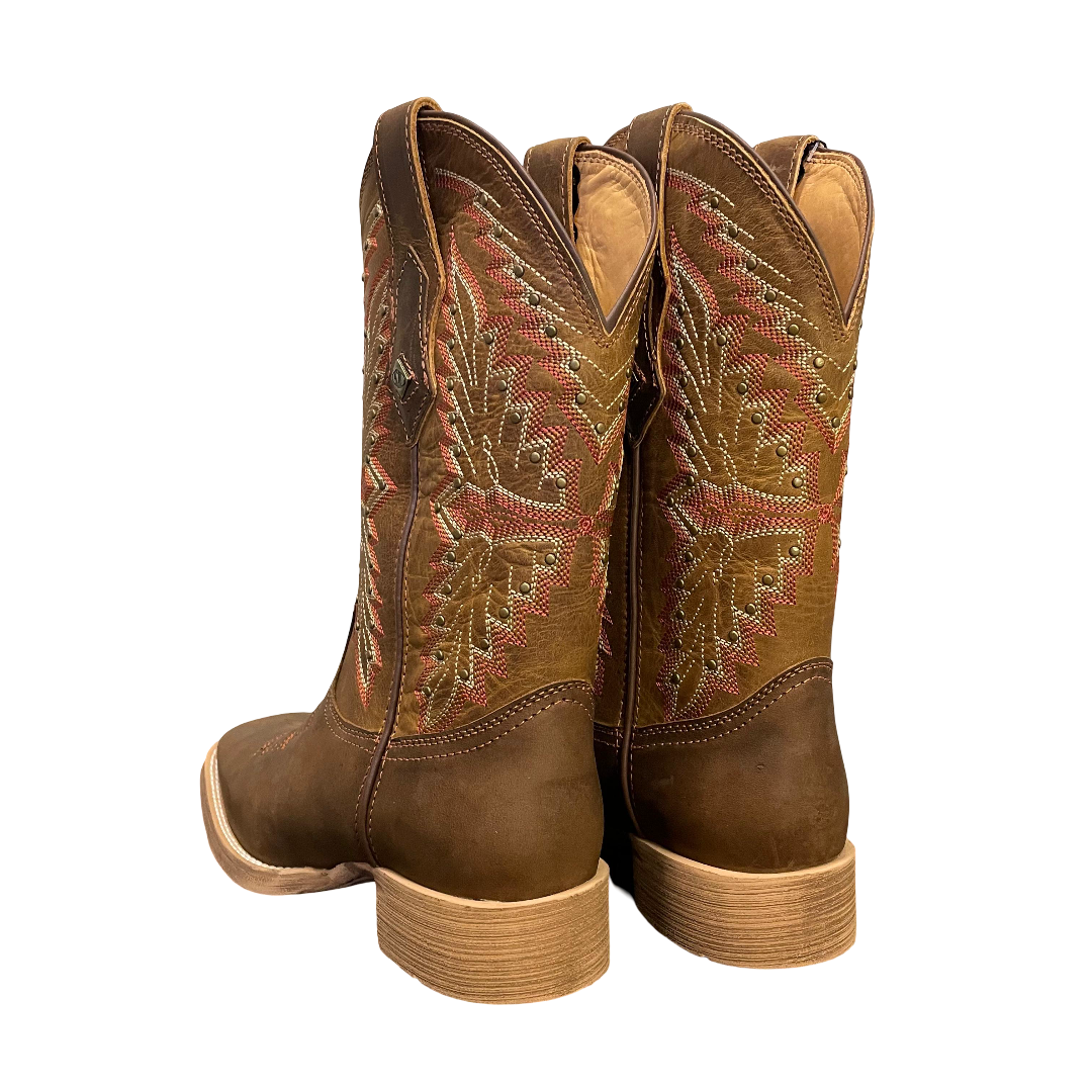 Bota Newest Bico Quadrado Couro - Imagem 2