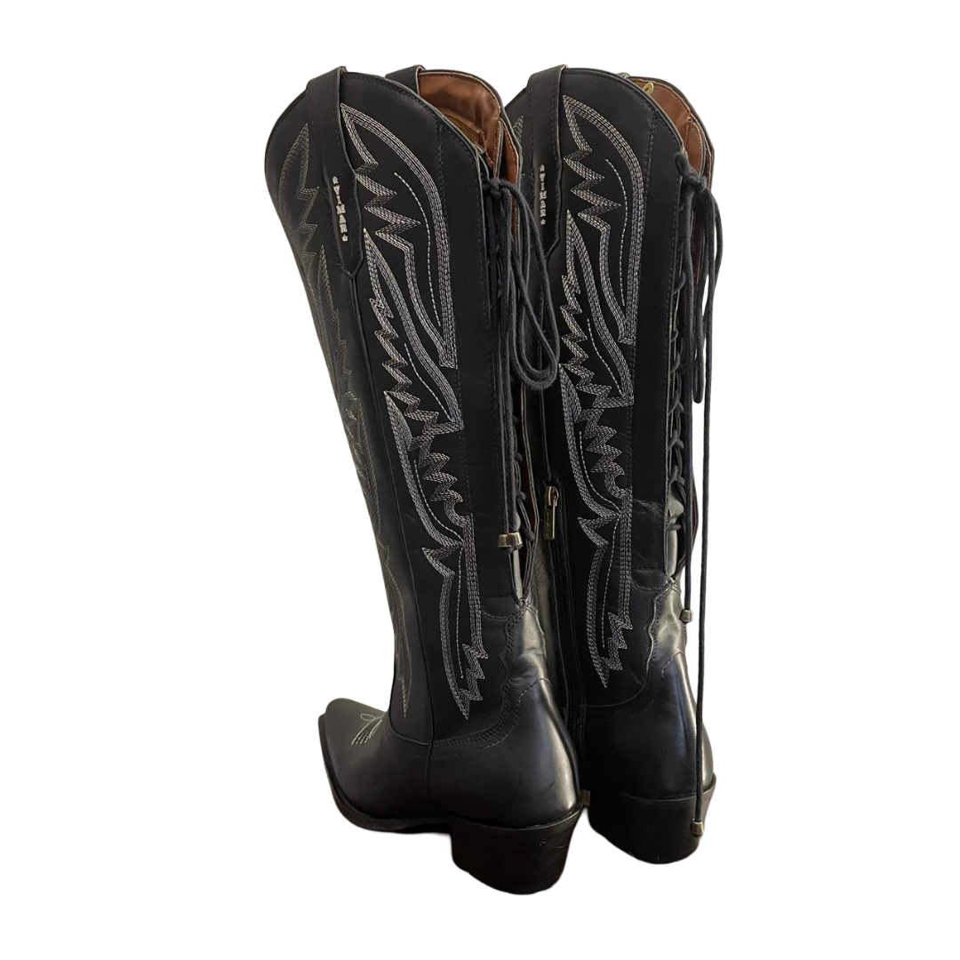 Bota Newest Bico Fino Couro - Imagem 3