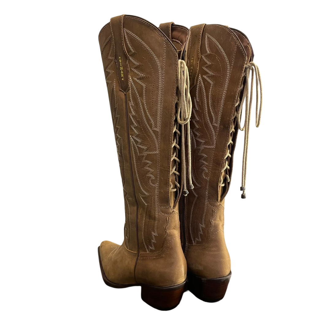 Bota Newest Bico Fino Couro - Imagem 3