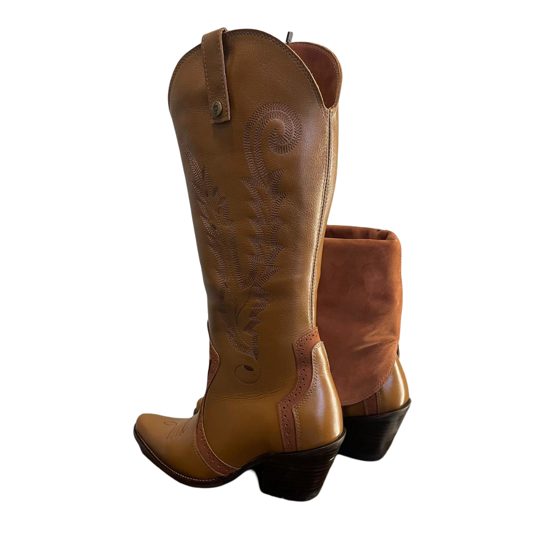 Bota Newest Bico Fino Couro - Imagem 3