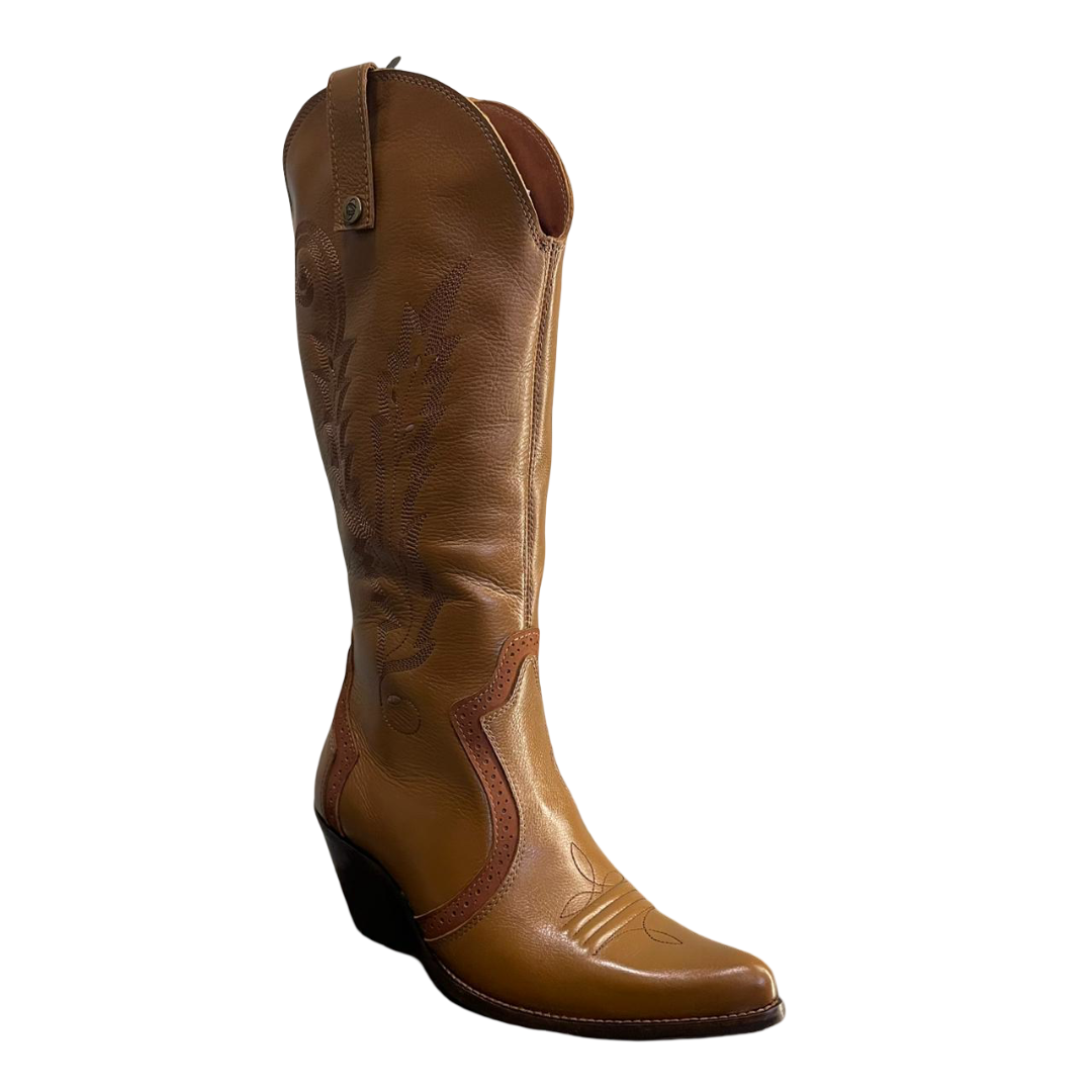 Bota Newest Bico Fino Couro
