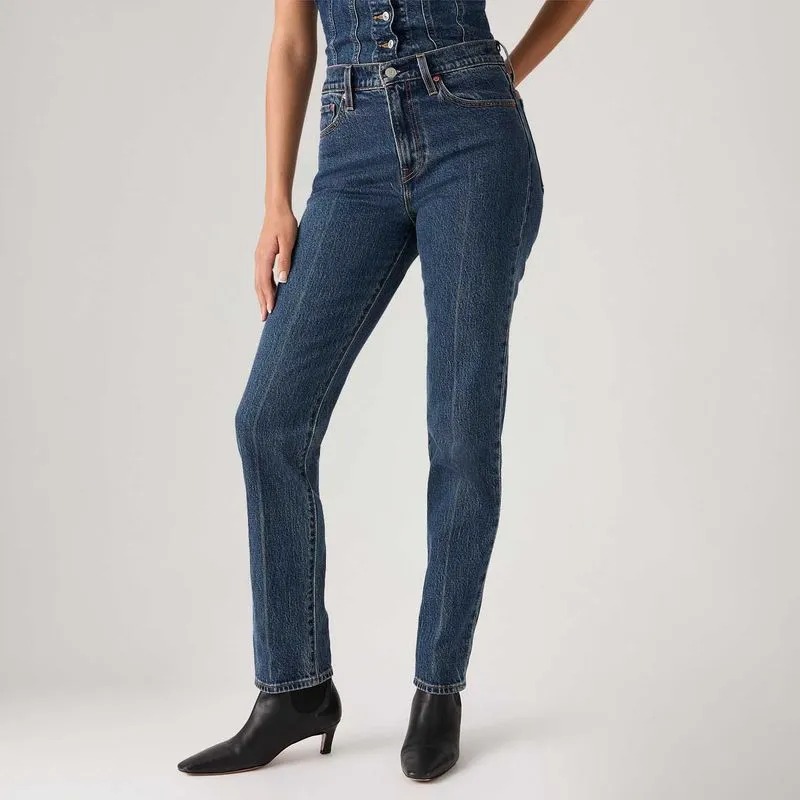 Calça Jeans Levi's® Wedgie Slim Lavagem Escura - Imagem 3