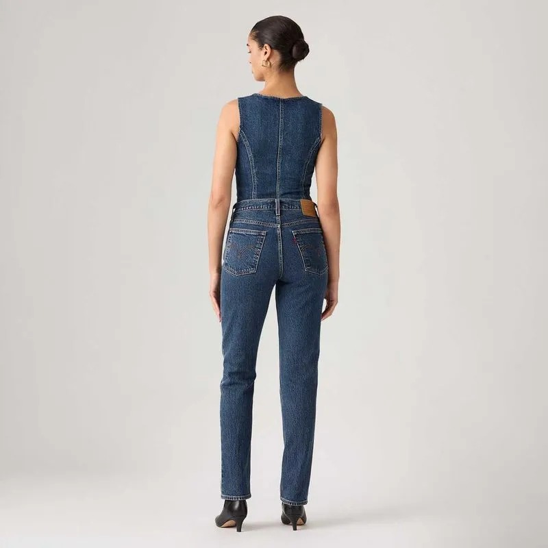 Calça Jeans Levi's® Wedgie Slim Lavagem Escura - Imagem 2