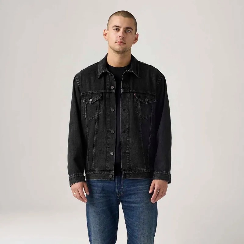 Jaqueta Jeans Levi's® Relaxed Trucker Preta - Imagem 3
