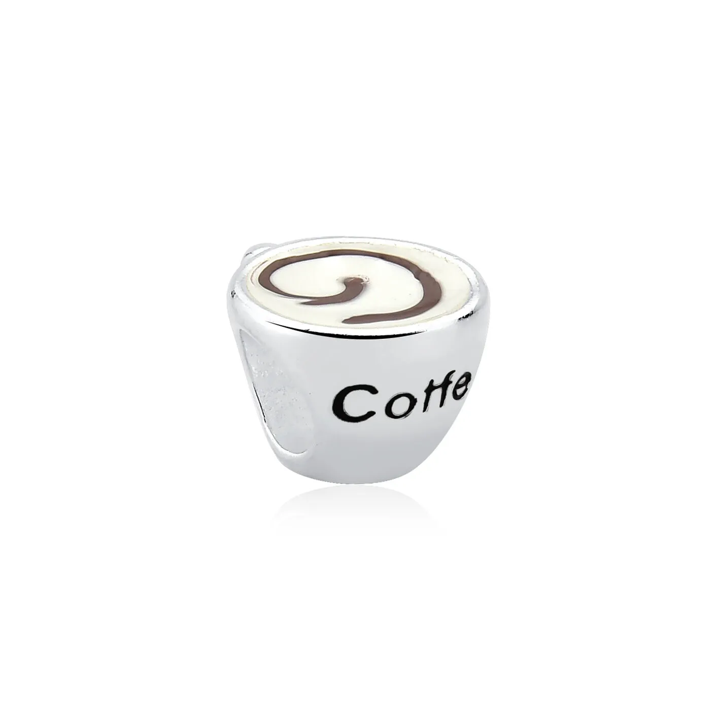 Passante Berloque Coffe - Prata 925/ Linha Dia A Dia