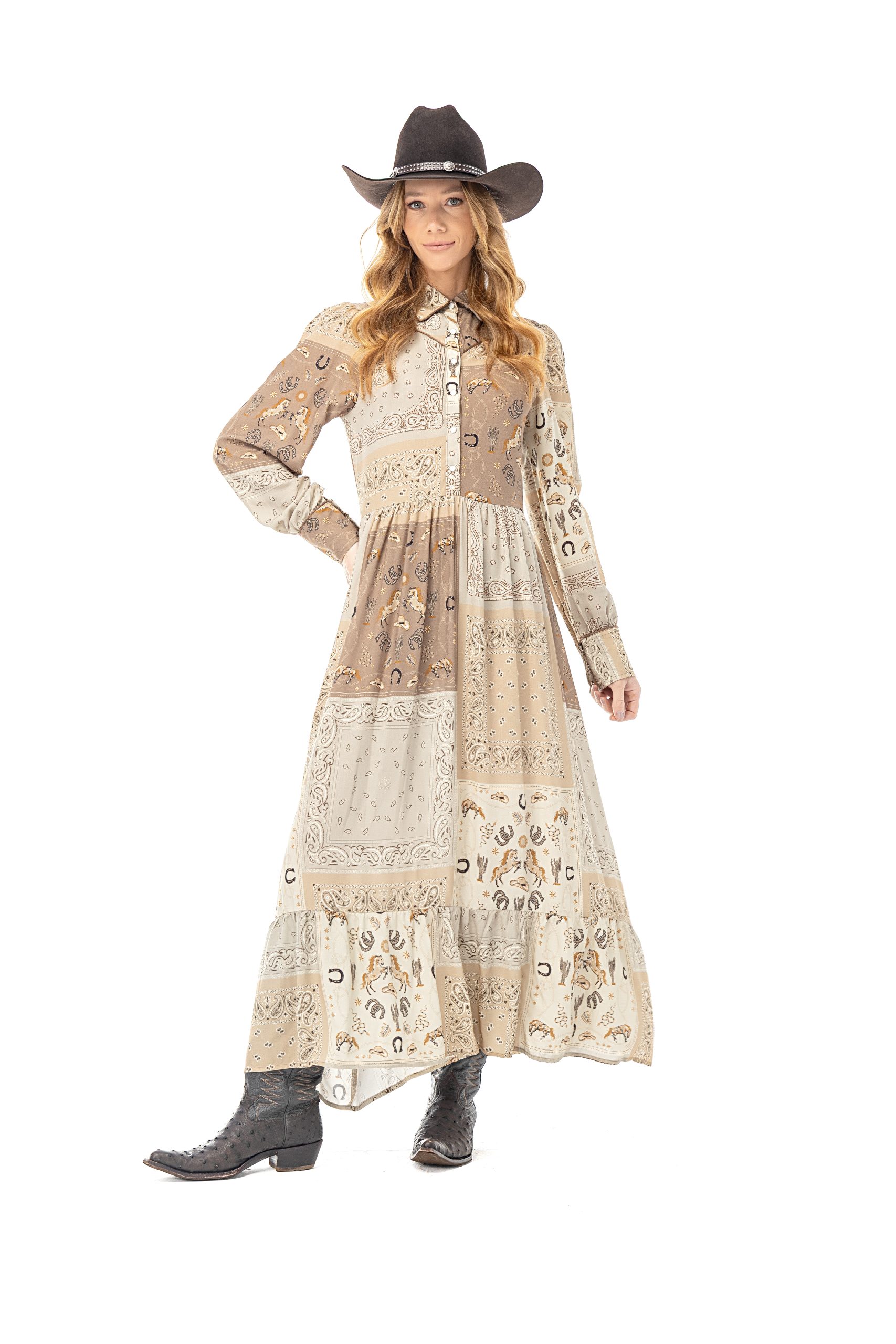 Vestido Zenz Western Golden Spur ZW0226062