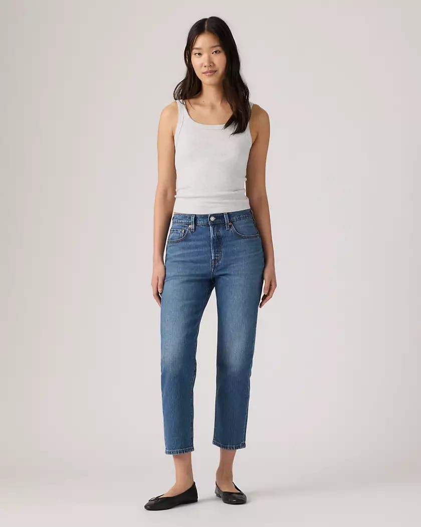 Calça jeans feminina cropped 501® Original Fit